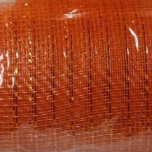 2 Rolls Deco Mesh Wreath Making & Crafts Orange